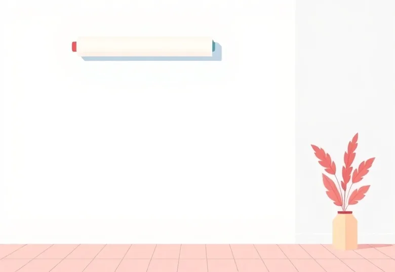 Pose de papier peint, rouleau et brosse à maroufler